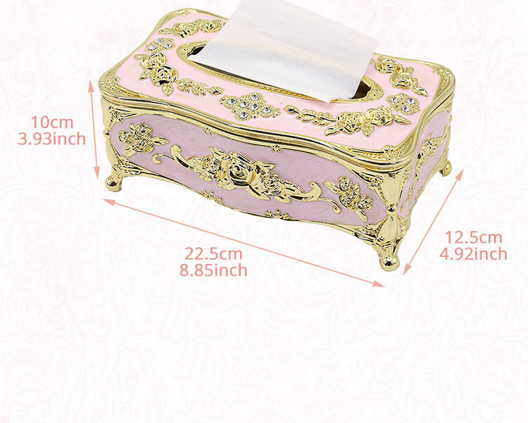 High-end Tissue Box Living Room Home European Coffee Table Ornaments