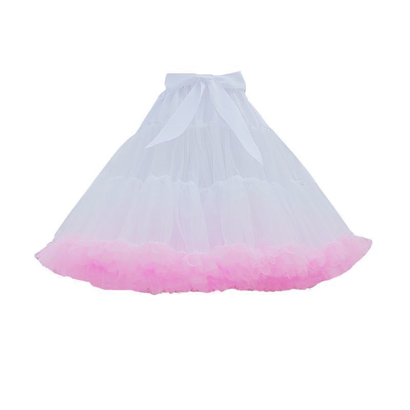 Skirt Lolita Lolita Cotton Candy Cloud Boneless Soft Mesh Skirt White Petticoat Tutu Skirt Skirt
