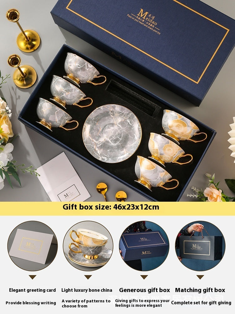Coffee Cup High-End Exquisite Bone China Gift