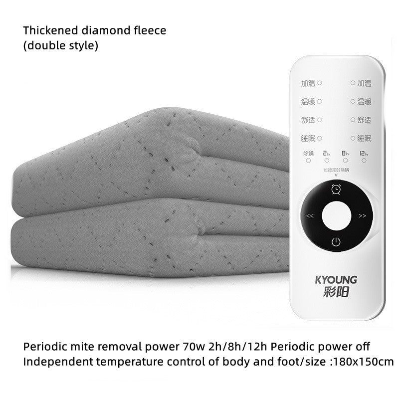 Mites Control Heating Pad Dormitory Single Electric Mattress Dual Electric Blanket
