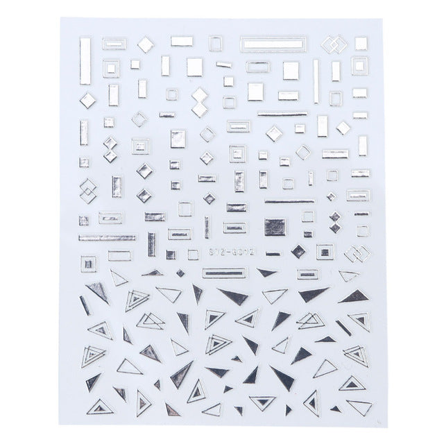 Evergreen Nail Line Stickers Geometric Pattern Nails