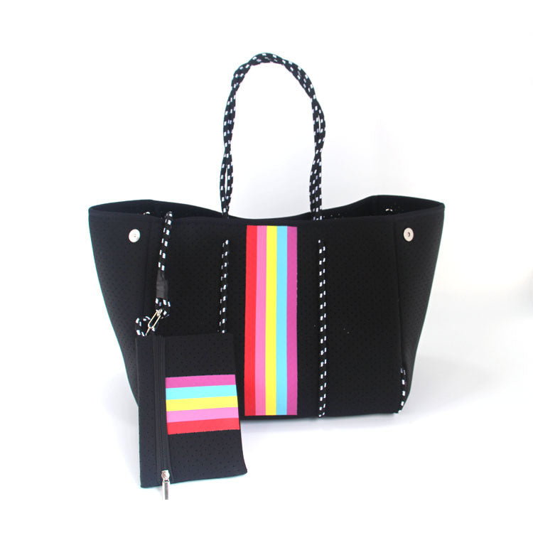 European And American Fashion Beach Bag Fashion Large-Capacity Shoulder Bag Neoprene