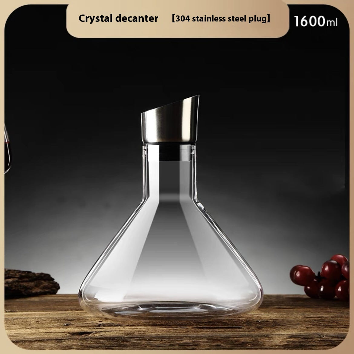Hot-Selling Iceberg Waterfall Wine Decanter Creative Transparent Lead-Free Crystal Glass Wine Dispenser Barware Quick Decanters