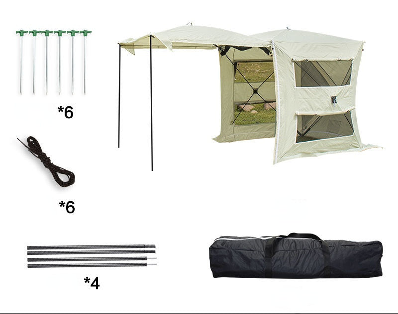 Rear Extension Tent Canopy Portable Multi-Function