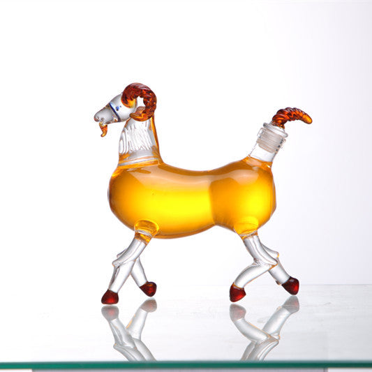 Zodiac Transparent Thickened Glass Wine Bottle