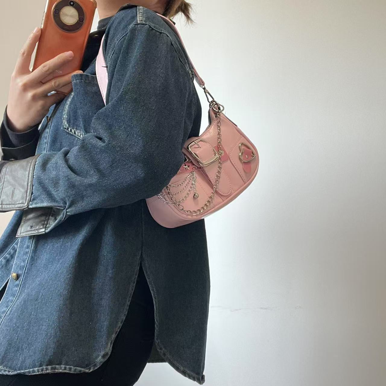 Women's All-Match Leisure Chain Sweet Cool Underarm Bag