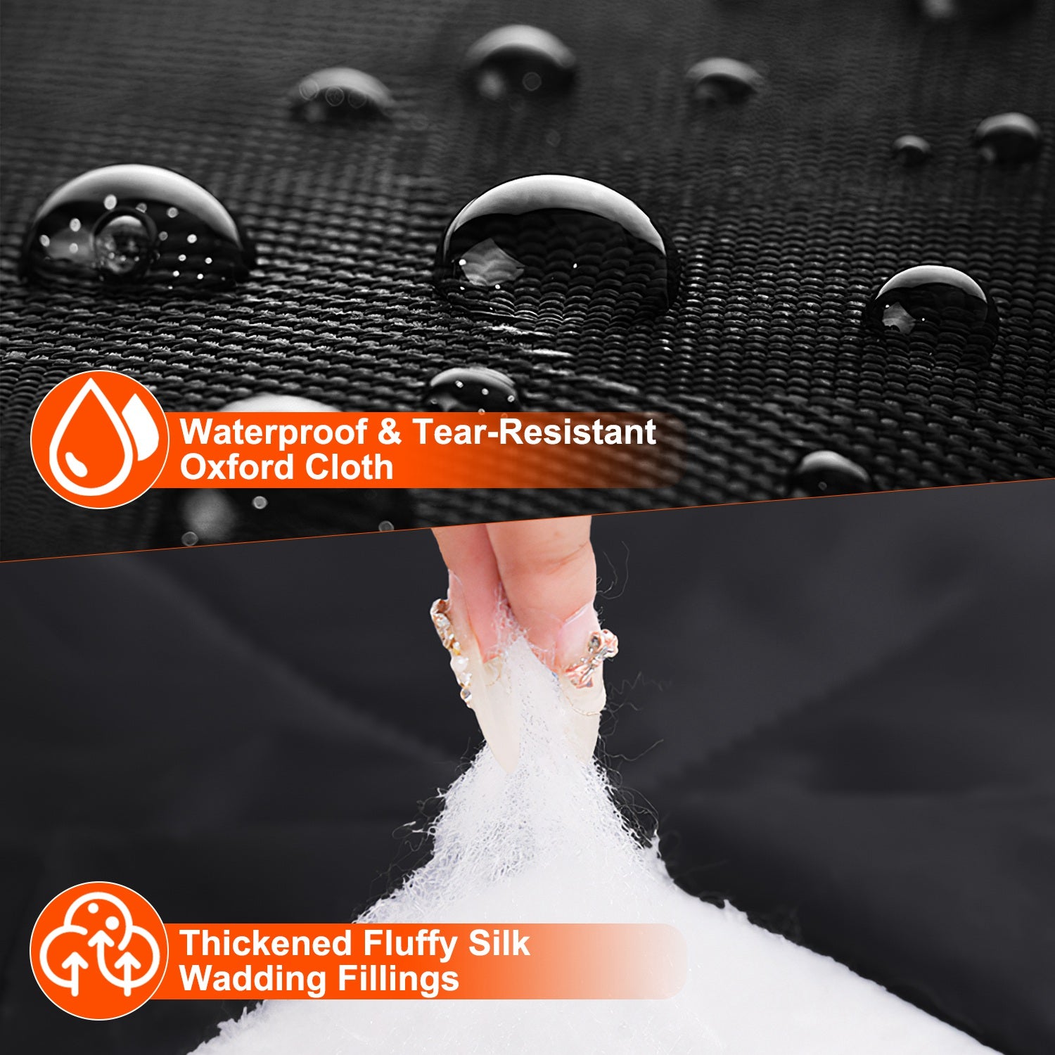 1Pc 16x7FT Magnetic Thermal Insulated Garage Door Curtain For Winter Two Car Garage Screen With Magnetic Closure 8 Roll Up Buckle Straps For Two Cars Weatherproof Windproof Soundproof