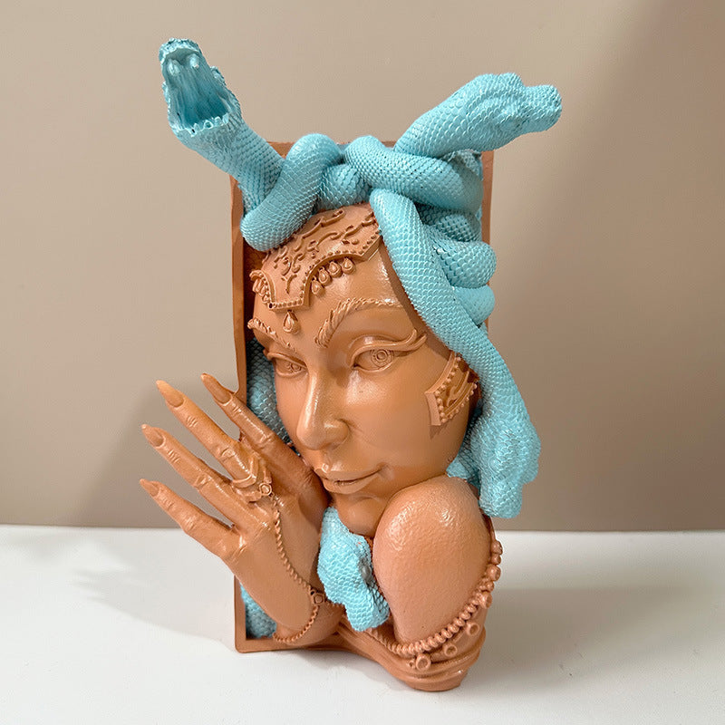 Medusa Book Corner Bookend Bookshelf