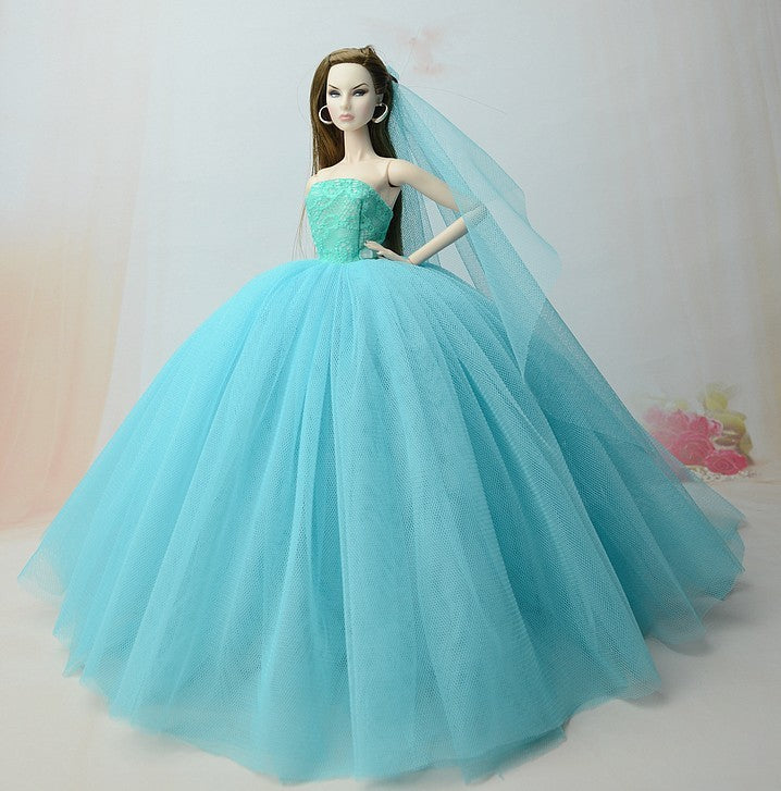 Wedding Dress Big Skirt Veil