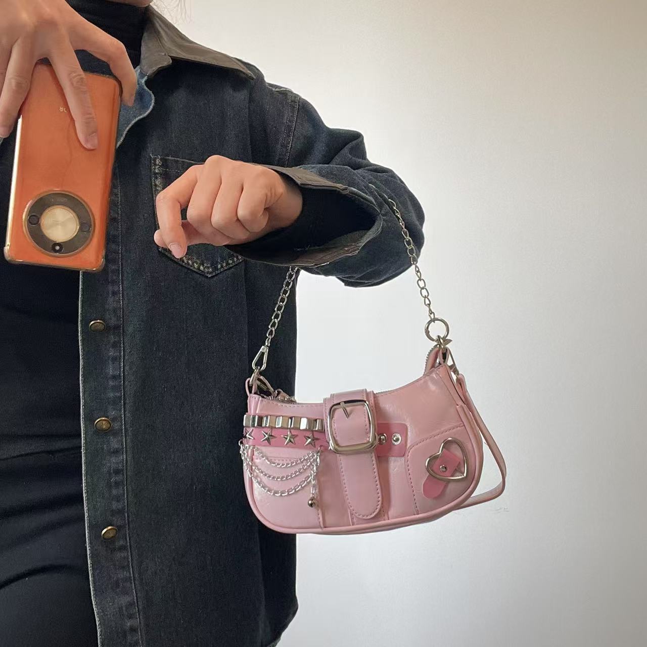 Women's All-Match Leisure Chain Sweet Cool Underarm Bag