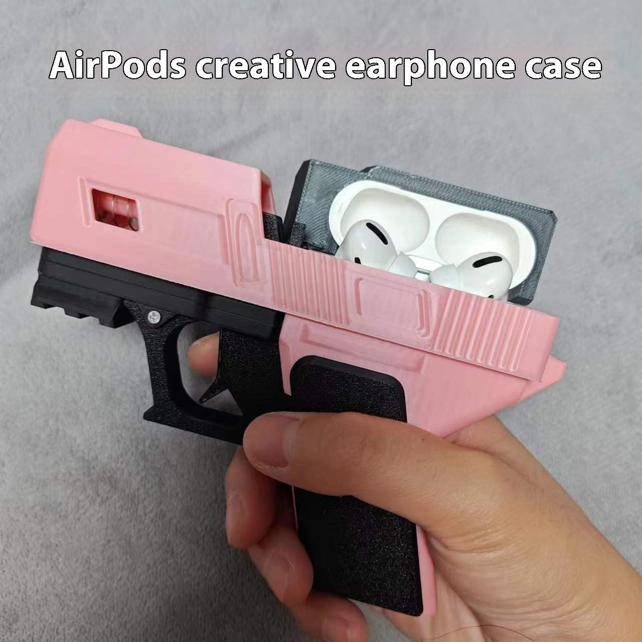 3D Printing Automatic Bounce Cover Earphone Case Detachable