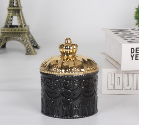 Ceramic Crafts Table Top Furnishing Receptacle Tin Decoration