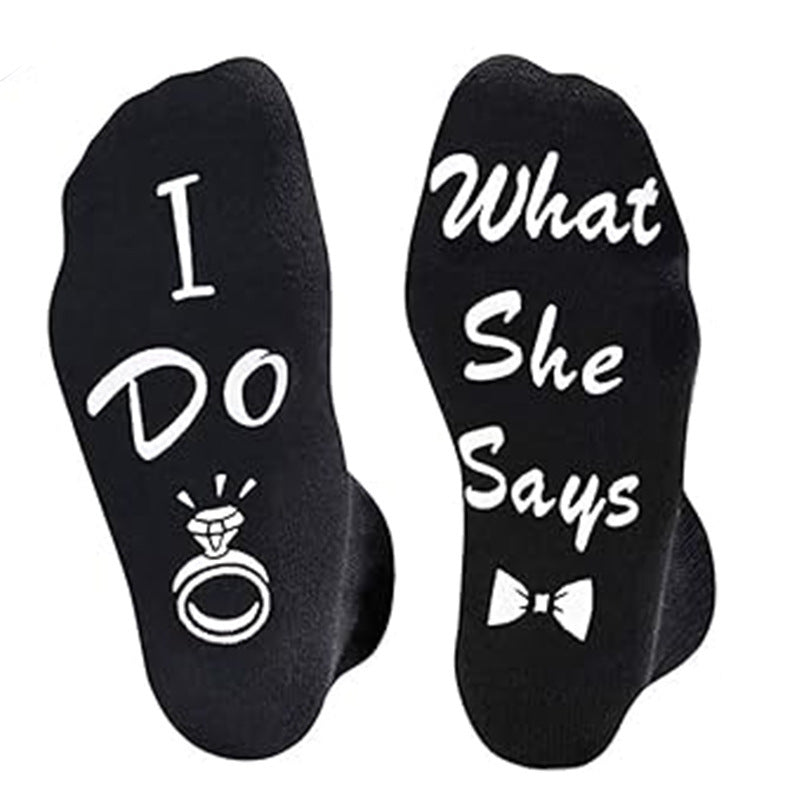 Cotton Couple Ring Mid-Calf Socks