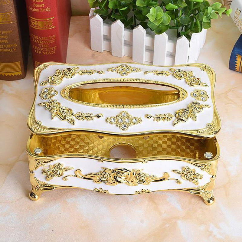 High-end Tissue Box Living Room Home European Coffee Table Ornaments