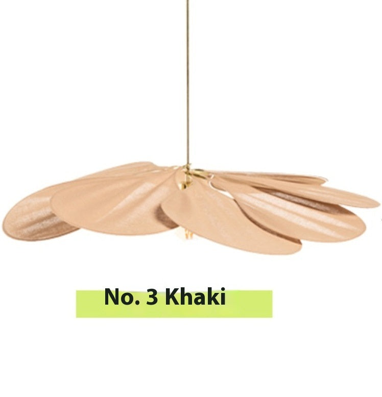 Fabric Dining Room Chandelier Living Room Bedroom Creative Petal Lamp