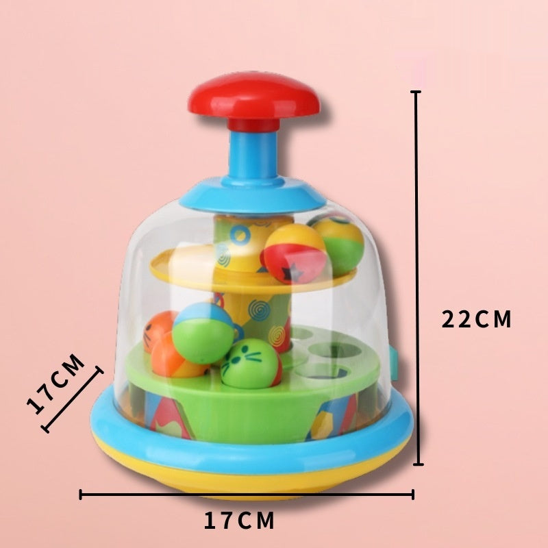 Press Rotating Jumping Ball Enlightening Early Education Toys For Infants