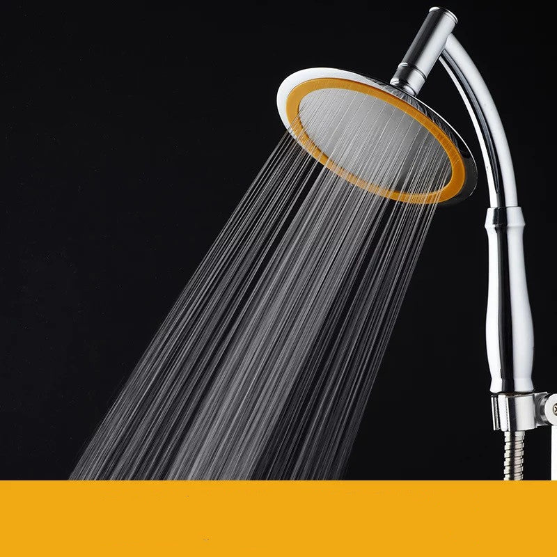 Shower Head 6inch Pressurized Hand-Held Overhead Universal Shower Head Shower Set