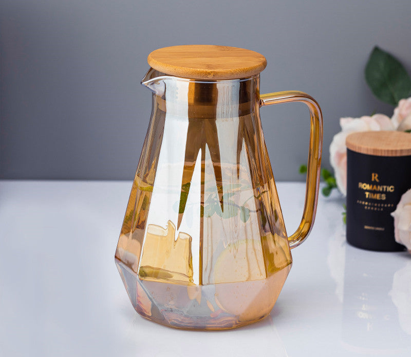 Cold Kettle Light Luxury European Style Cold Water Cup Household High Temperature Glass Kettle Large Capacity Water Cup Set Tea Cup