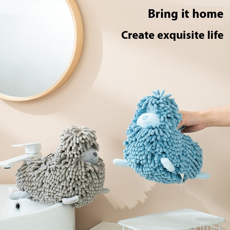 Cartoon Puppy Chenille Hand-Wiping Doll Multifunctional Cartoon