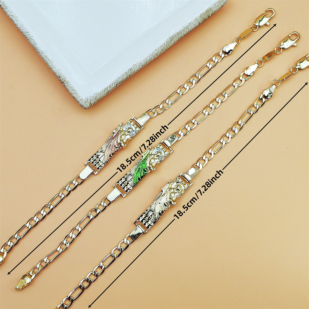 Two-color Bracelet Religious Priest St Jude Niche