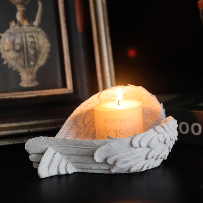 Feather Angel Candle Holder Ornament
