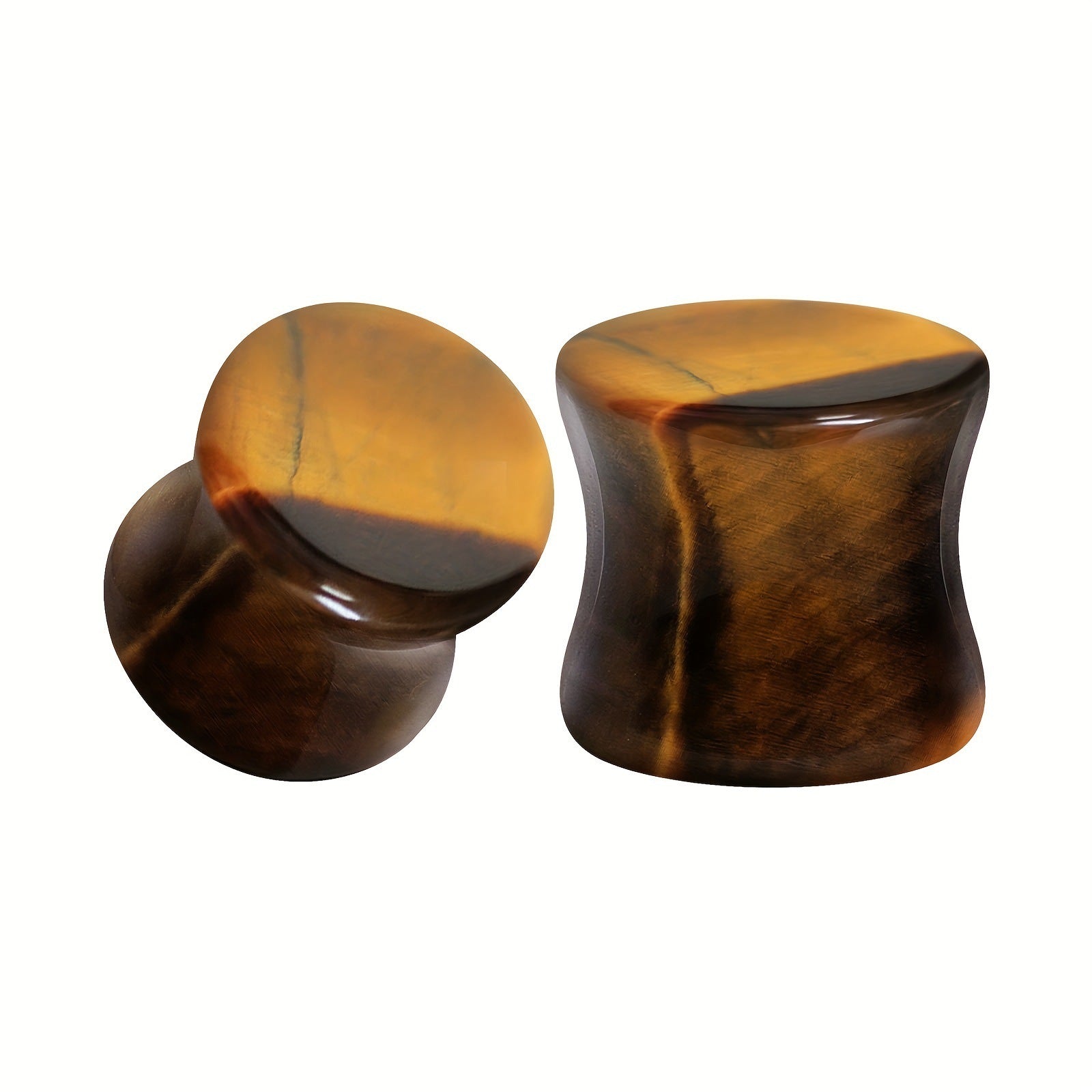 Cross-Border 1 Pair Red Tiger Stone Auricle Stone Ear Extender Piercing Jewelry 6 Mm-16mm