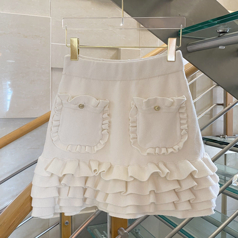 Skirt Thickened Versatile Ruffle Heavy Industry Group A