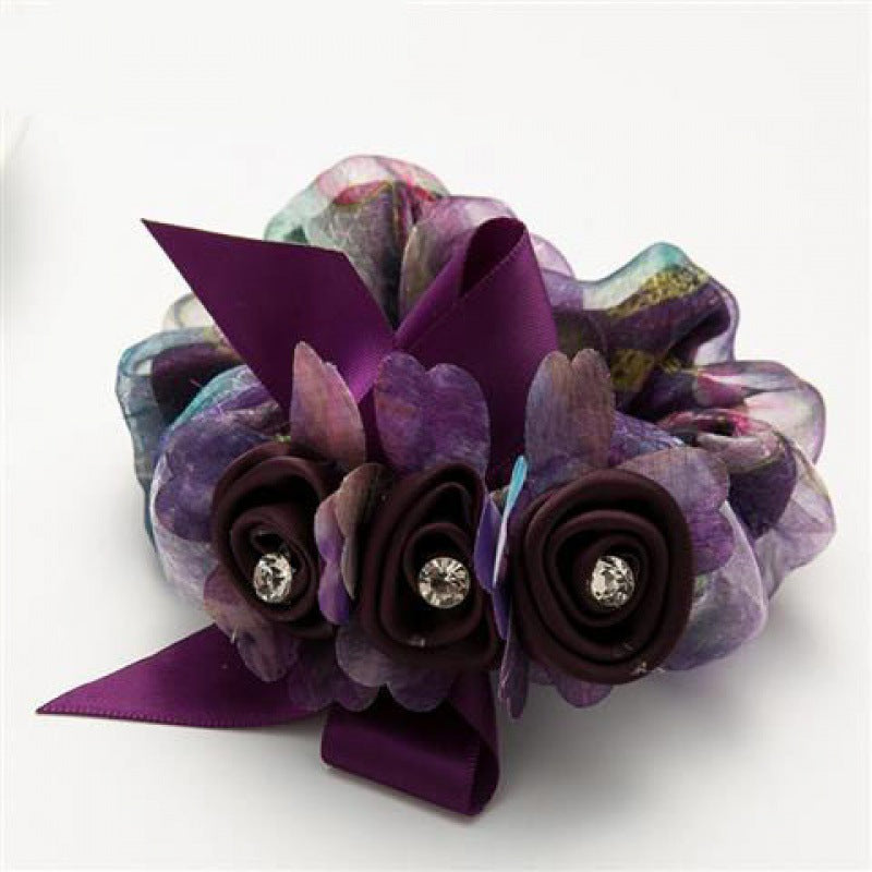Women's Flower Hair Band Rubber Band Jewelry
